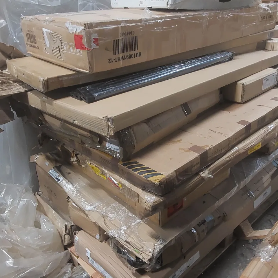 PALLET CONTAINING A LARGE QUANTITY OF ASSORTED FURNITURE PARTS ECT