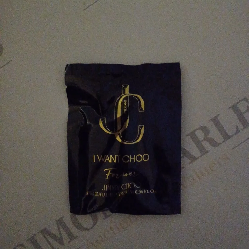 APPROXIMATELY 240 X 2ML JIMMY CHOO I WANT CHOO FOREVER EAU DE PARFUM SAMPLES 