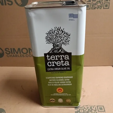 TERRA CRETA EXTRA VIRGIN OLIVE OIL – KORONEIKI, 5L TIN