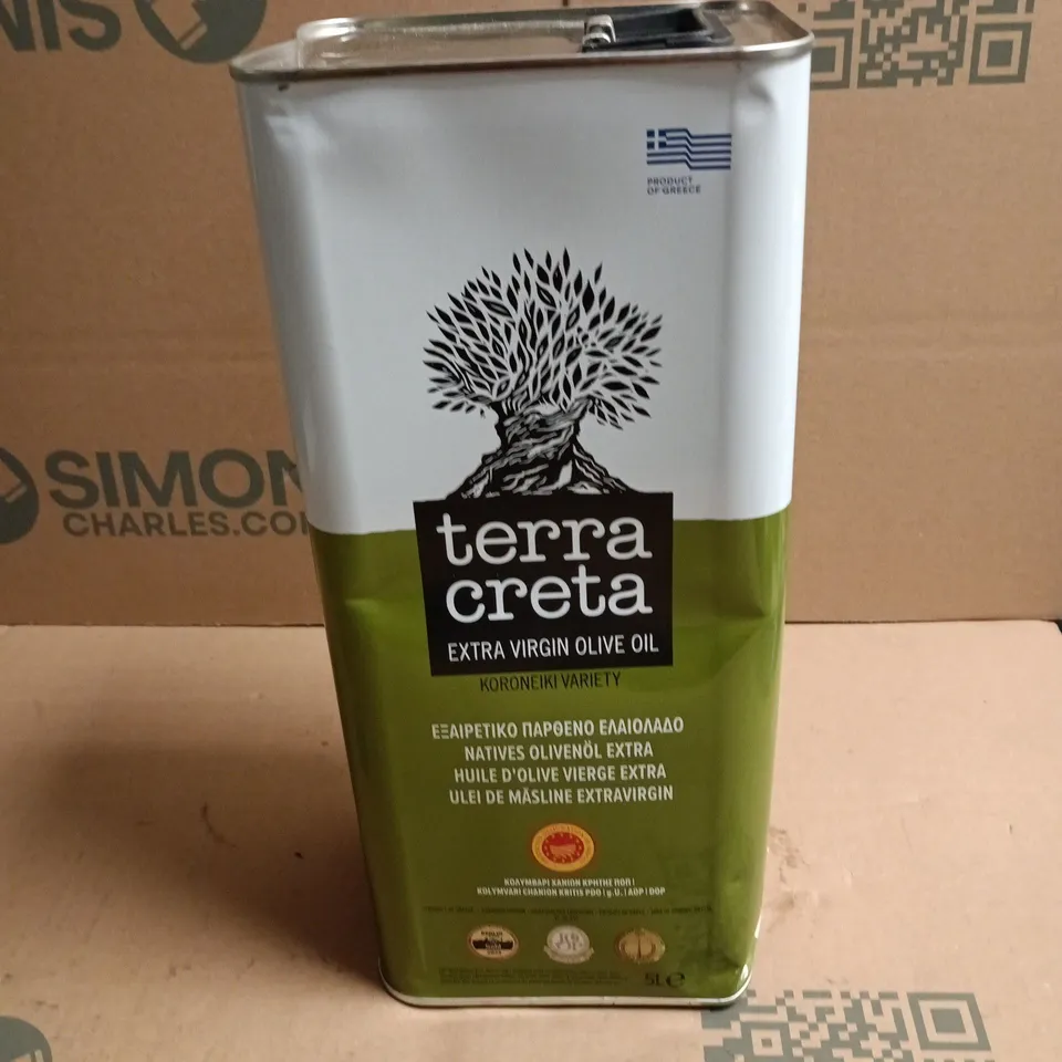 TERRA CRETA EXTRA VIRGIN OLIVE OIL – KORONEIKI, 5L TIN