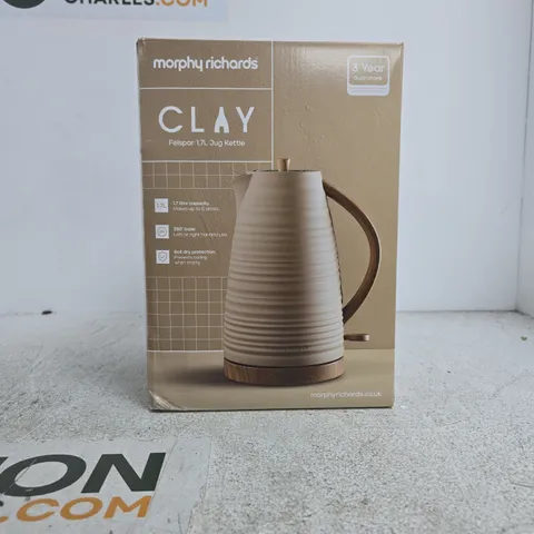 MORPHY RICHARDS CLAY 1.7L JUG KETTLE – BROWN (MODEL 103100)