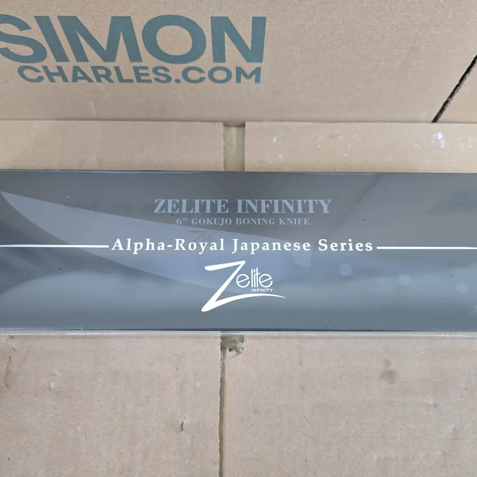 ZELITE INFINITY ALPHA-ROYAL JAPANESE SERIES 6IN GOKUJO BONING KNIFE – BOXED