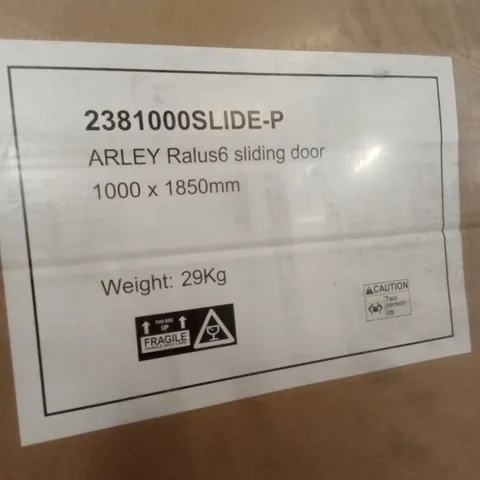BOXED ARLEY RALUS6 SLIDING SHOWER DOOR - 1000 x 1850mm