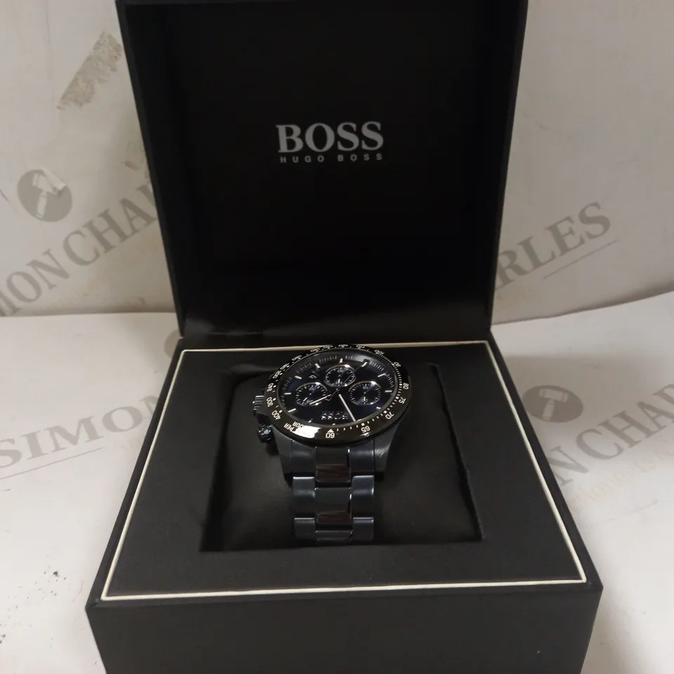 HUGO BOSS HERO SPORT LUXE BLUE SUNRAY CHRONOGRAPH WATCH RRP £529