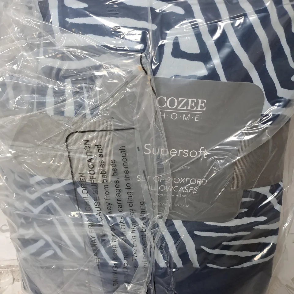 COZEE HOME ABSTRACT ANIMAL PRINT SET OF 2 SHAMS