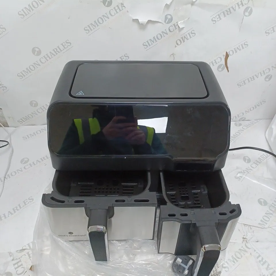 BOXED COOK'S ESSENTIALS 7.7L DUAL AIR FRYER 