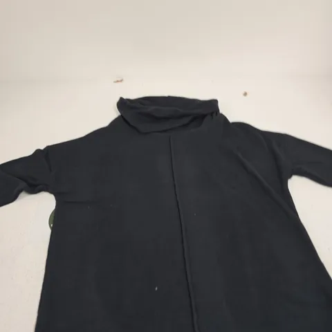 PURE & NATURAL LADIES COWL NECK JUMPER - NAVY, SIZE S