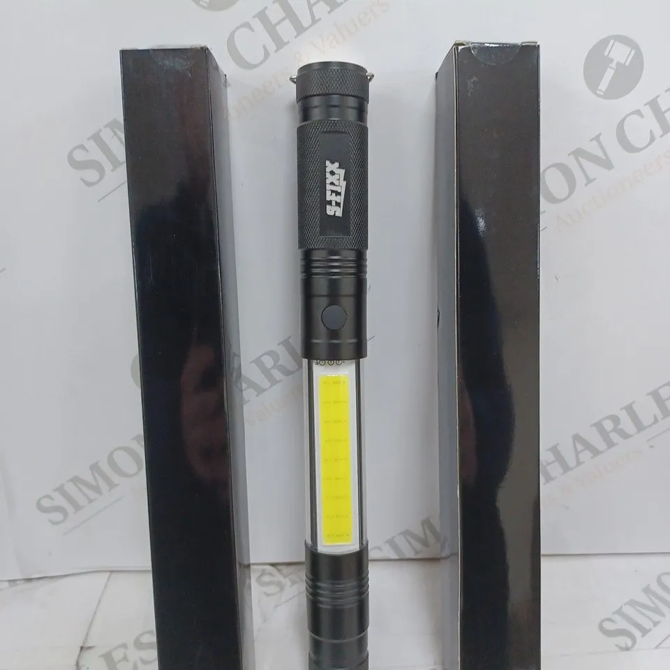 BOXED SET OF 2 SFIXX LED TORCH IN BLACK 