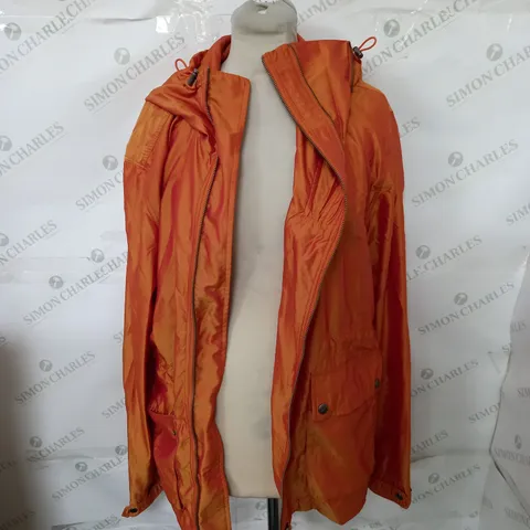 PRETTY GREEN MEDIUM ORANGLE LIGHTWEIGHT COAT