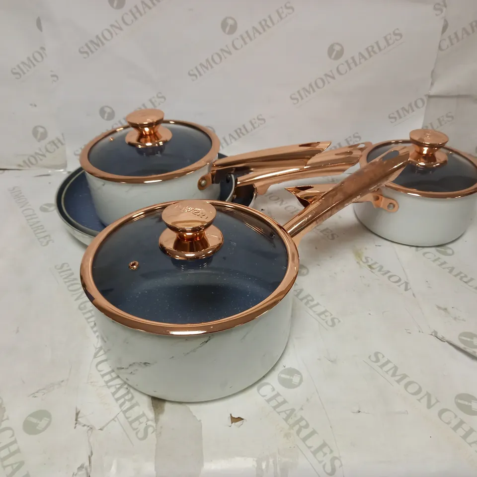 TOWER LINEAR INDUCTION FRYING PAN AND SAUCEPAN SET
