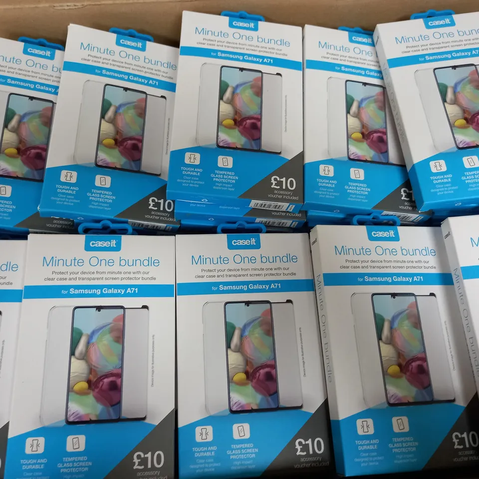 APPOXIMATELY 160 MINUTE ONE CLEAR CASE AND TRANSPARENT SREEN POTECTOR BUNDLE FOR SAMSUNG A71