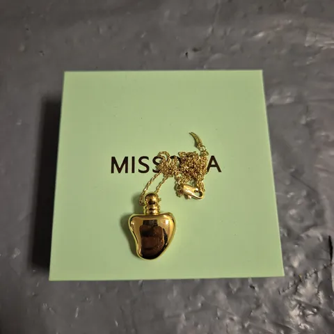MISSOMA MESSAGE IN A BOTTLE HEART PENDANT NECKLACE