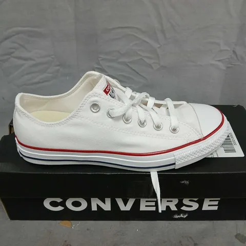 BOXED CONVERSE WIDE OX TRAINERS β WHITE, UK SIZE 6.5