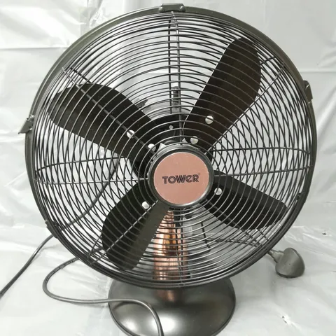 TOWER T611000B CAVALETTO 12 INCH METAL DESK FAN