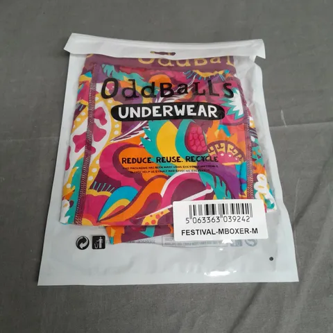 SEALED ODDBALLS UNDERWEAR FESTIVAL MENS BOXERS - MEDIUM