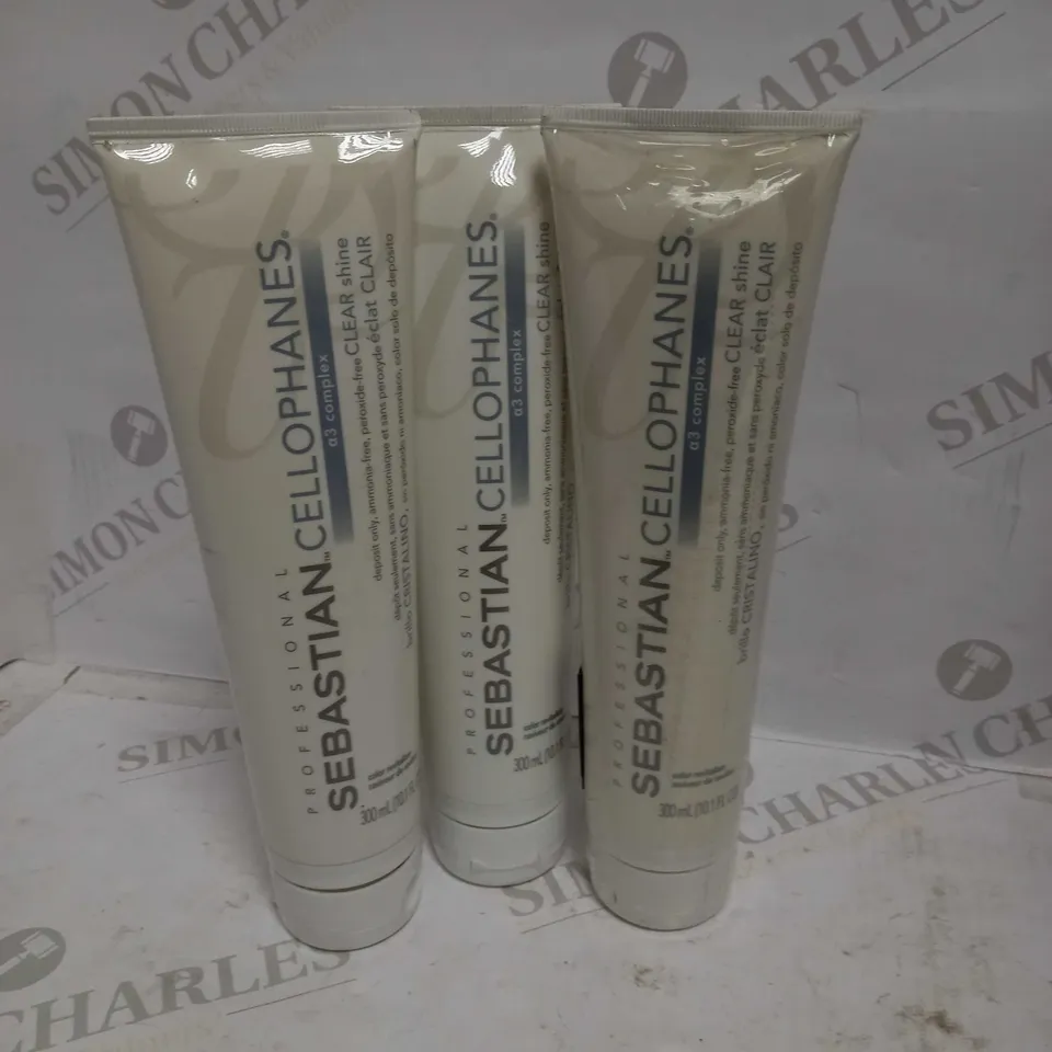 SEBASTIAN PROFESSIONAL CELLOPHANES A3 COMPLEX COLOR REVITALIZER 300ml X3