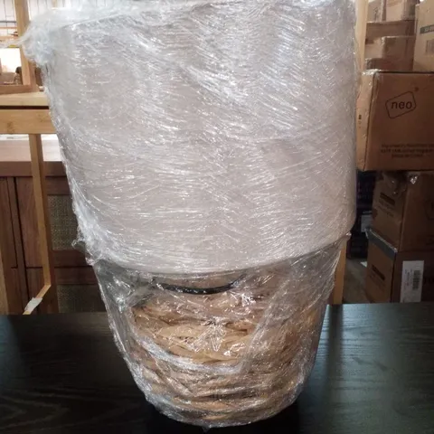 DYANI 41CM NATURAL PLAITED WATER HYACINTH TABLE LAMP