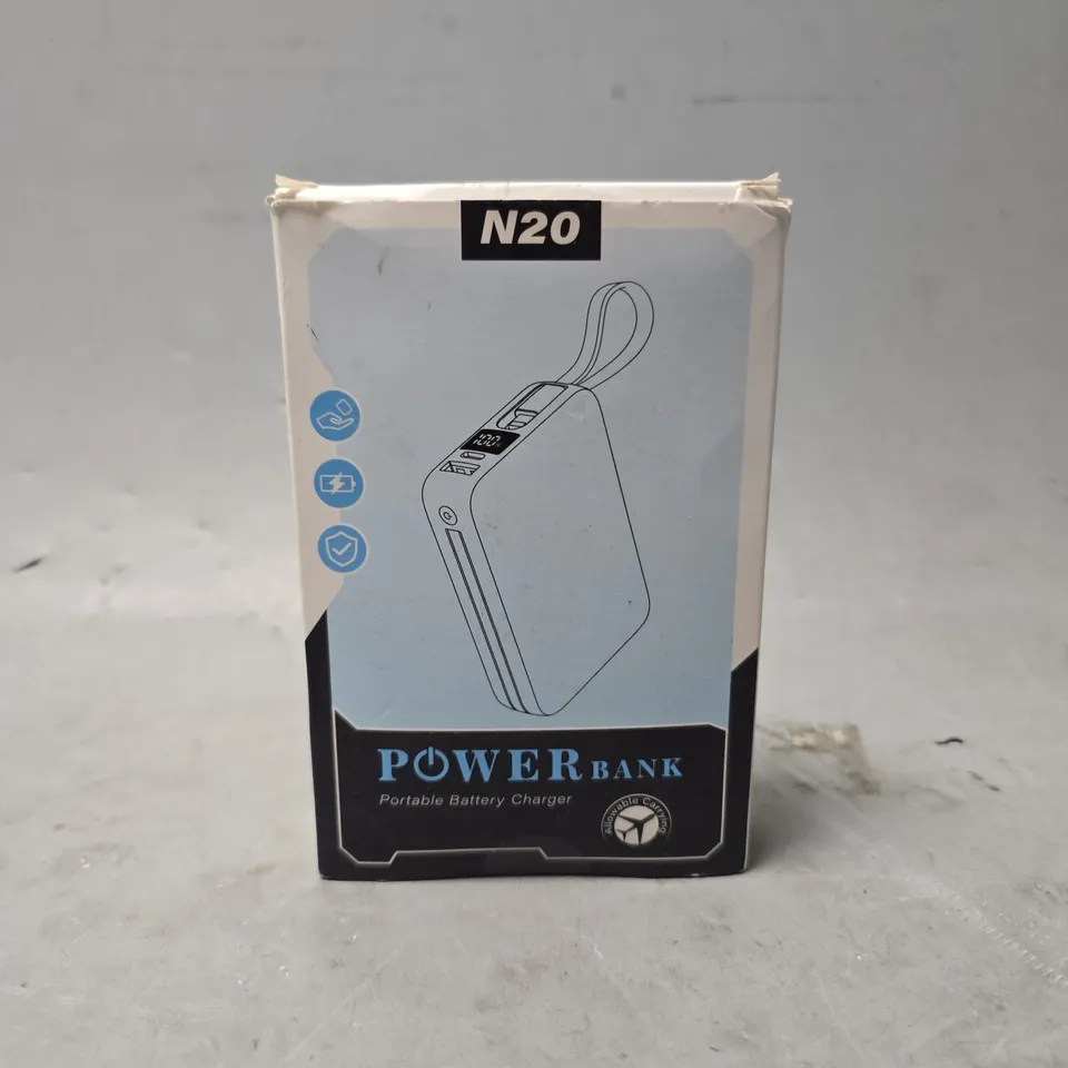 BOXED N20 POWER BANK IN BLACK 