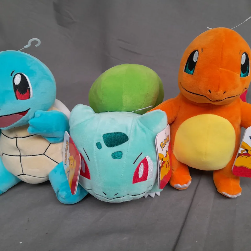 LOT OF 3 POKEMON PLUSHIES