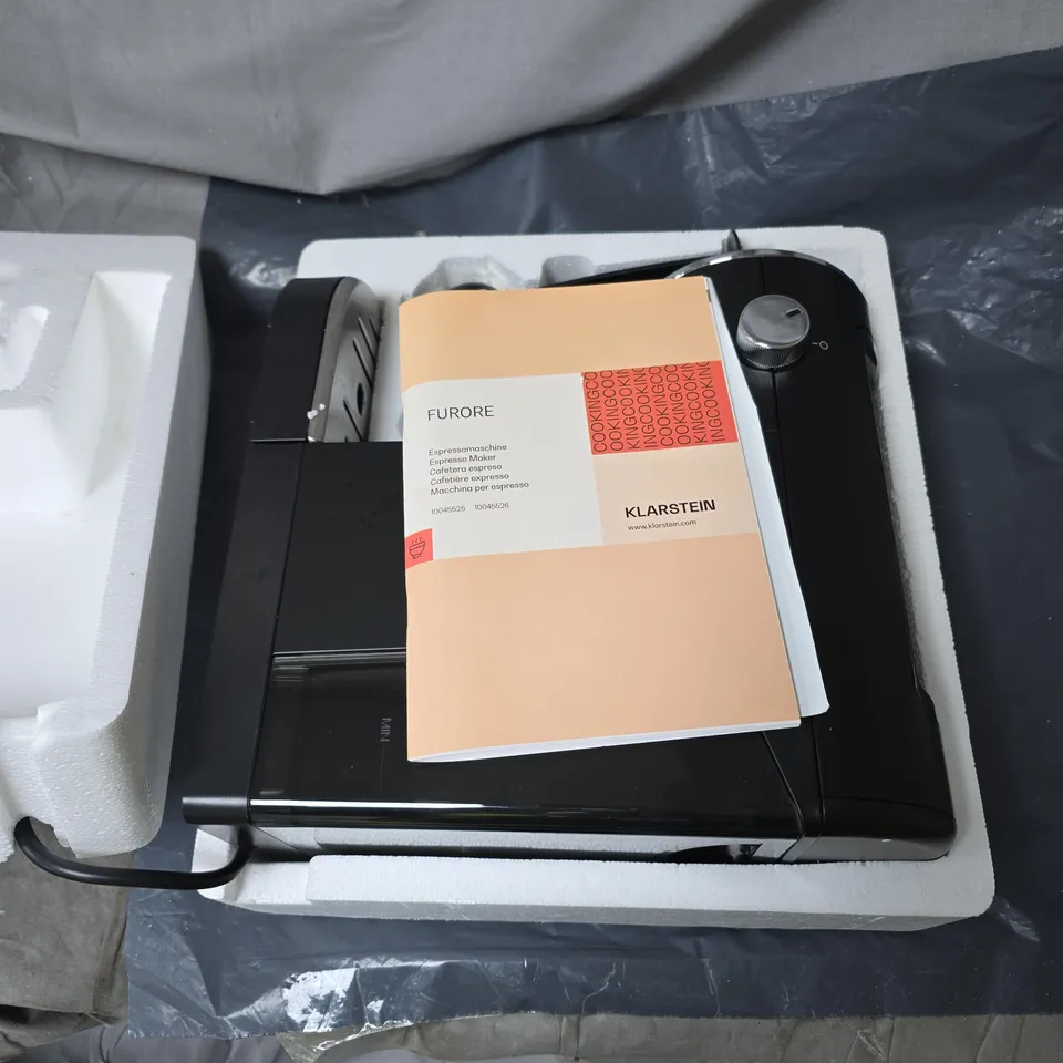 KLARSTEIN FURORE ESPRESSO MAKER WITH MANUAL