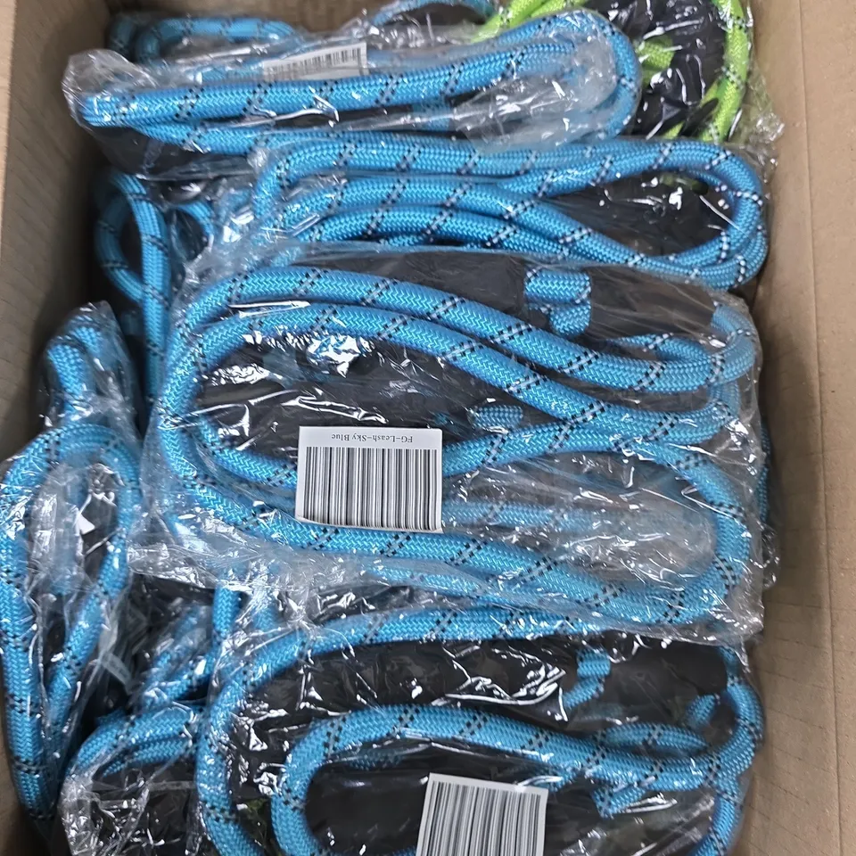 APPROXIMATELY 40 NEON COLOURED PET LEASHES
