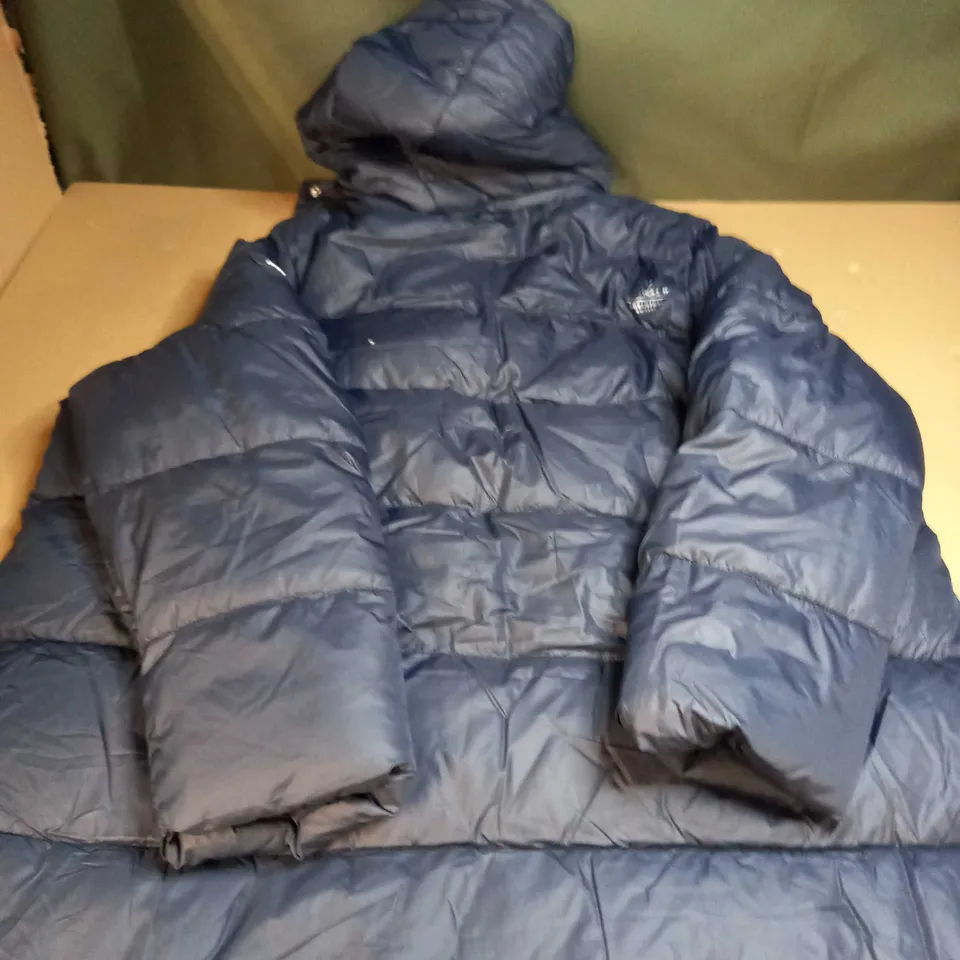 JOULES ADVENTURE AWAITS NAVY ELBERRY LONG COAT - SIZE UK 18