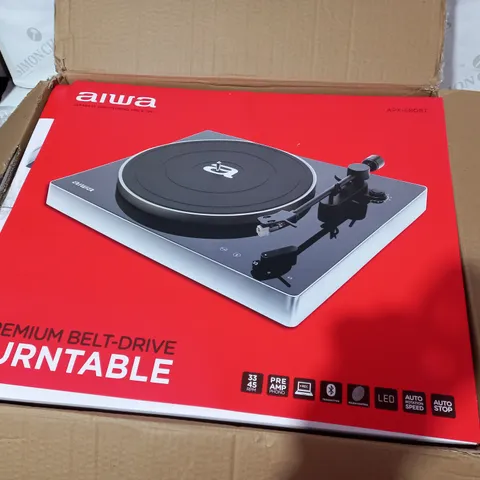 AIWA PREMIUM BELT DRIVE TURNTABLE WITH PHONO PRE-AMPAPX-680BT