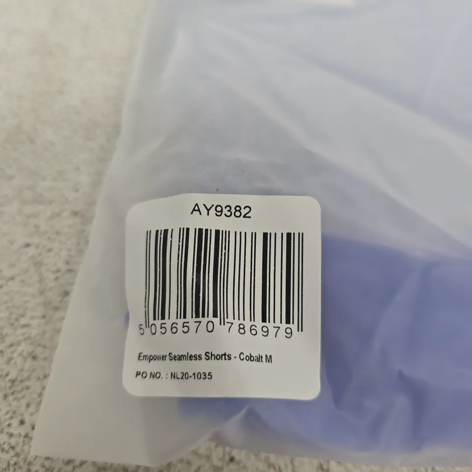 BAGGED AYBL EMPOWER SEAMLESS SHORTS – COBALT, UK M