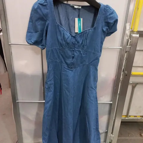 NOBODYS CHILD TULLA MIDI DENIM DRESS - UK 10