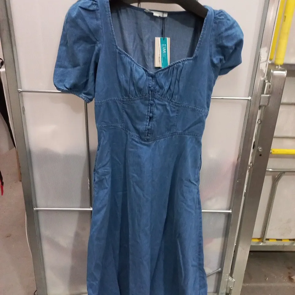 NOBODYS CHILD TULLA MIDI DENIM DRESS - UK 10