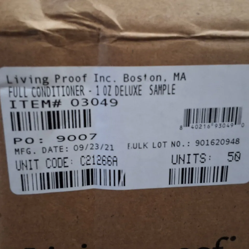 PALLET CONTAINING APPROXIMATELY 7000 LIVING PROOF FULL CONDITIONER EXPIRY 23/09/21