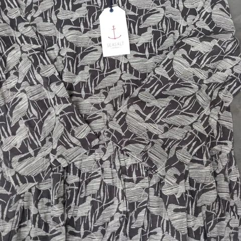 SEASALT CORNWALL SKY'S MIRROR TUNIC IN COAL SIZE 12