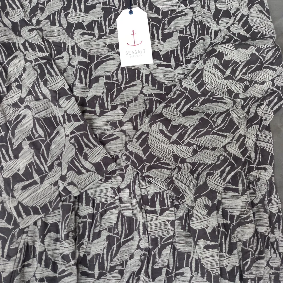 SEASALT CORNWALL SKY'S MIRROR TUNIC IN COAL SIZE 12
