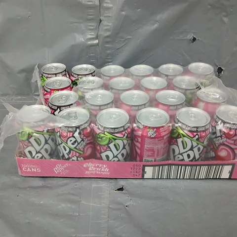22 CANS OF DR PEPPER CHERRY CRUSH ZS 330ML