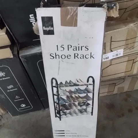 BOXED 15 PAIRS SHOE RACK