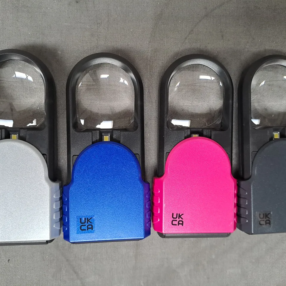 BOXED SECUREBRITE SET OF 4 MAGNIFIERS 5 X MAGNIFICATION