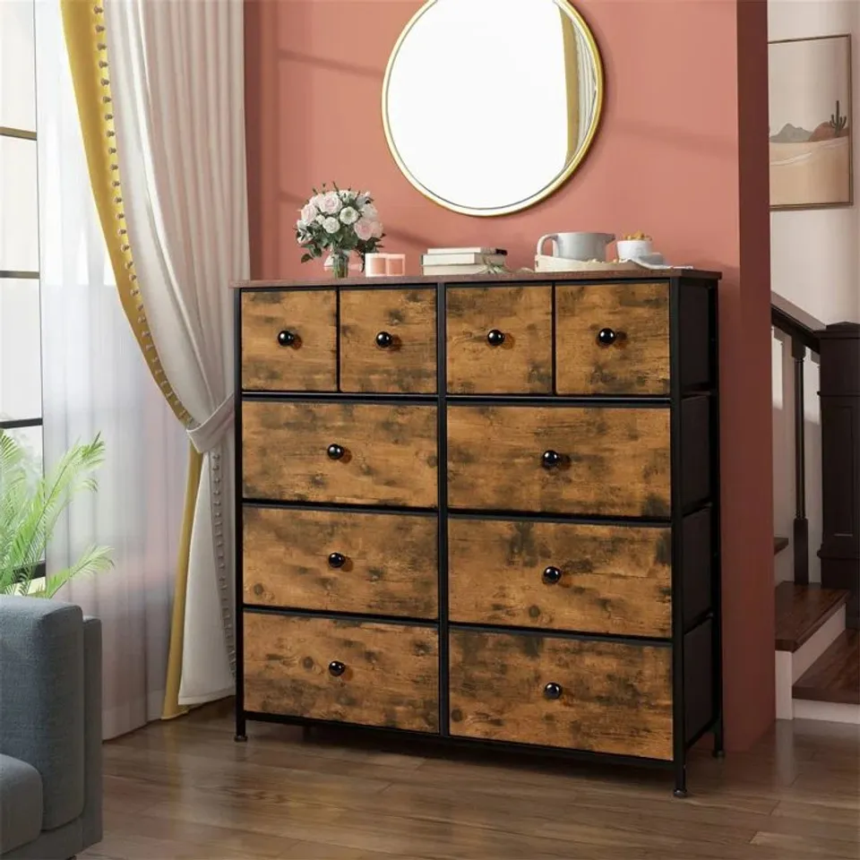 BOXED BECKTON 10-DRAWER CHEST OF DRAWERS (1 BOX)
