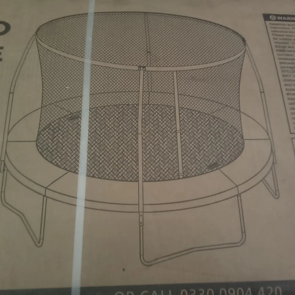 BOXED SPORTSLINE 10FT BOUNCE PRO TRAMPOLINE WITH ENCLOSURE RRP £169.99