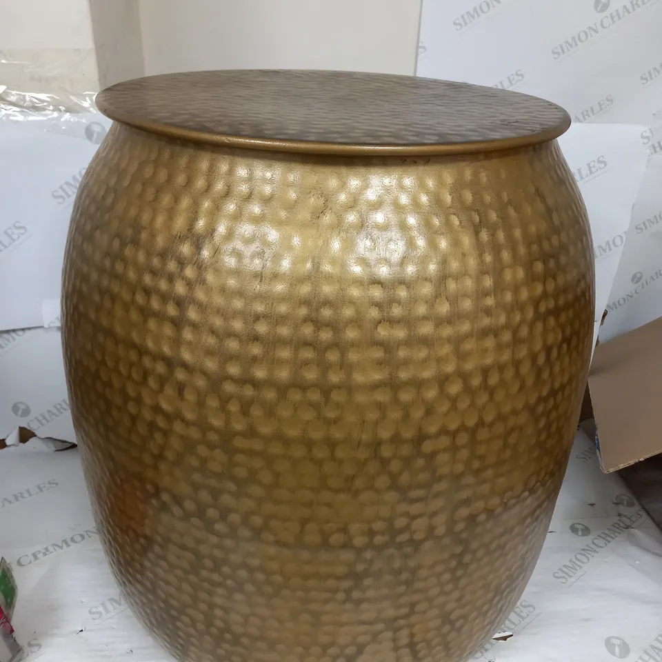 MY HOME STORIES METALLIC SIDE TABLE