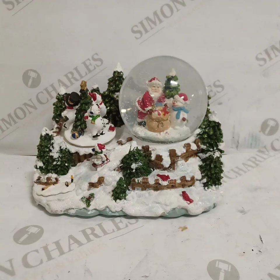WERCHRISTMAS SNOW GLOBE AND FEATURE