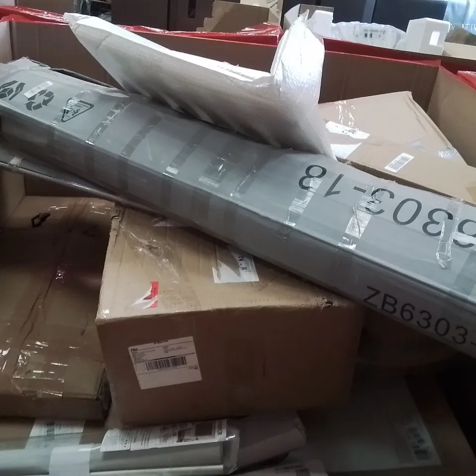 PALLET OF ASSORTED HOUSEHOLD GOODS AND PRODUCTS TO INCLUDE;LAWN MOWER,AIR COOLER,FAN