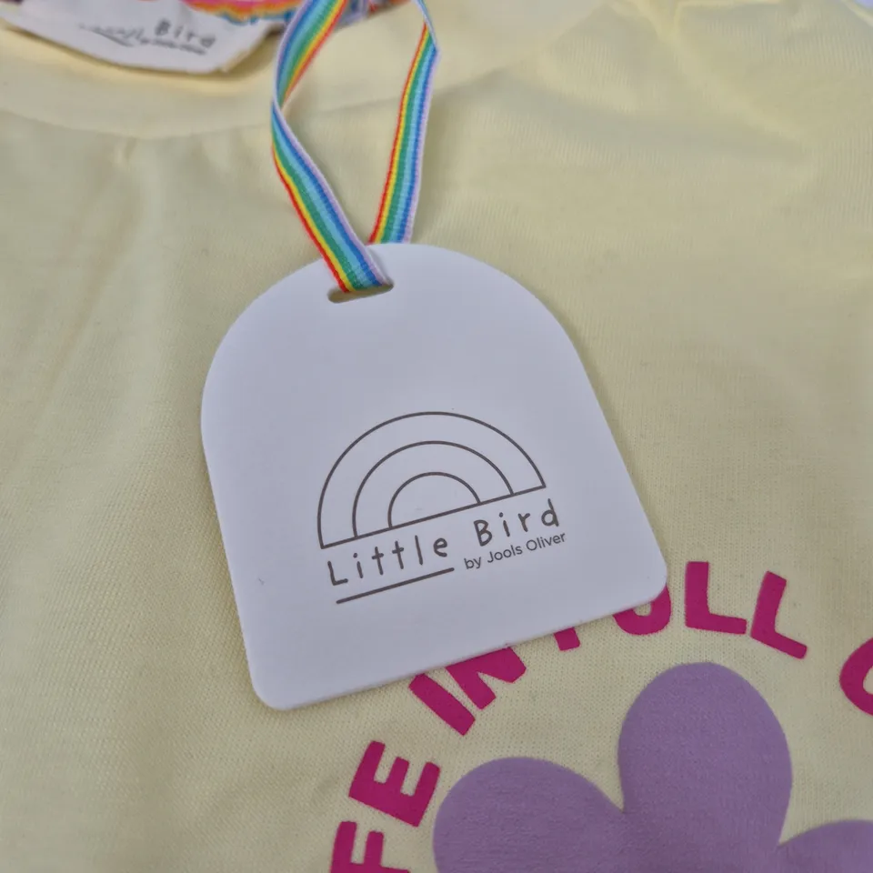 Little Bird by Jools Oliver Yellow T-shirt – Size M (EU 40/42) Life in Full Colour print