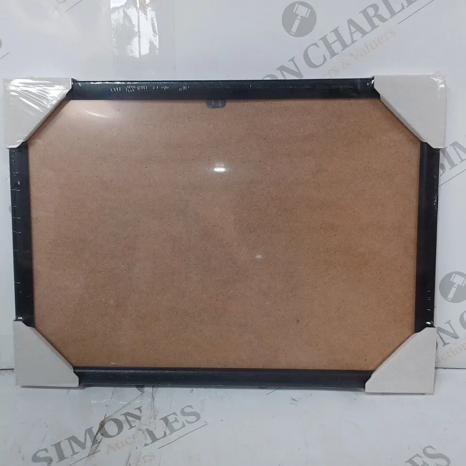 APPROXIMATELY 10 BRAND NEW BLACK FRAMED WALL MOUNTABLE PHOTO FRAMES
