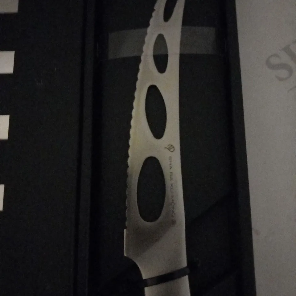 BOXED SHA RA KU MONO MOLYBDENUM VANADIUM STEEL 18-8 STAINESS STEEL FJ-09 15CM CHEESE KNIFE