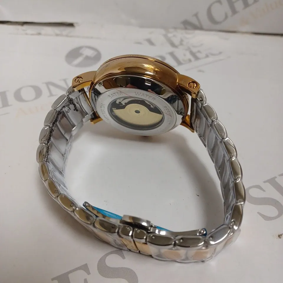 MEN’S HELMA DH AUTOMATIC WORLD VIEW WATCH – TOURBILLON MOVEMENT – STAINLESS STEEL STRAP – GLASS EXHIBITION BACK CASE 