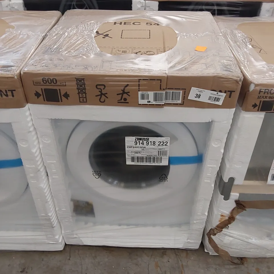 ZANUSSI ZWF842C3PW WASHING MACHINE, 8KG, 1400 SPIN, WHITE, C RATED