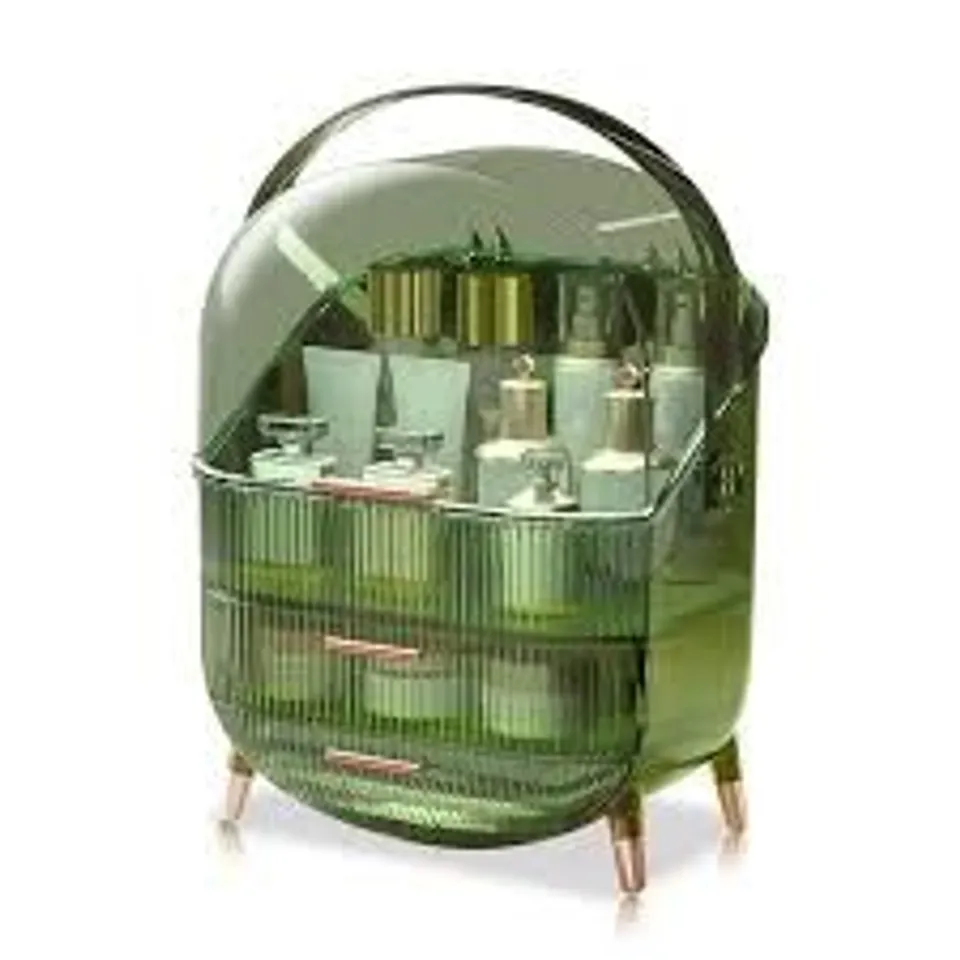 BOXED NEO MAKEUP ORGANISER - GREEN