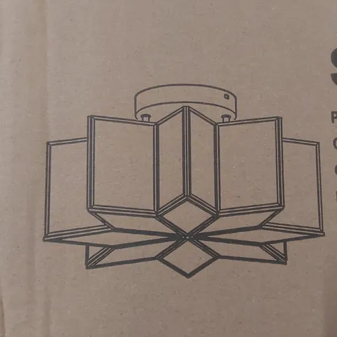 BRAND NEW BOXED GEOMETRIC LIGHT IN GOLD