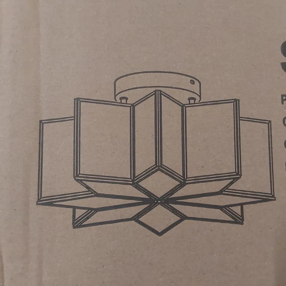 BRAND NEW BOXED GEOMETRIC LIGHT IN GOLD