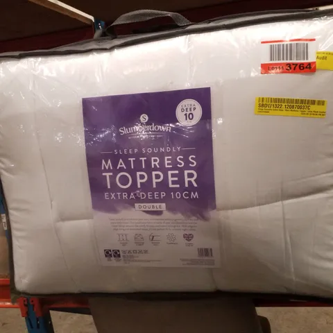 SLEEP SOUNDLY EXTRA DEEP 10CM MATTRESS TOPPER – ULTRA PLUSH COMFORT, BREATHABLE & SUPPORTIVE SLEEP ENHANCER - DOUBLE